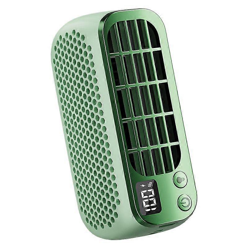 Digital Display Portable Bladeless Mini Night Light Fan