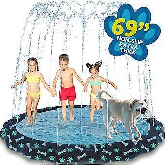 Goed antislip spatkussen voor kinderen en honden, 69 extra grote sproeiers, zomerspeelgoed voor hondenwater