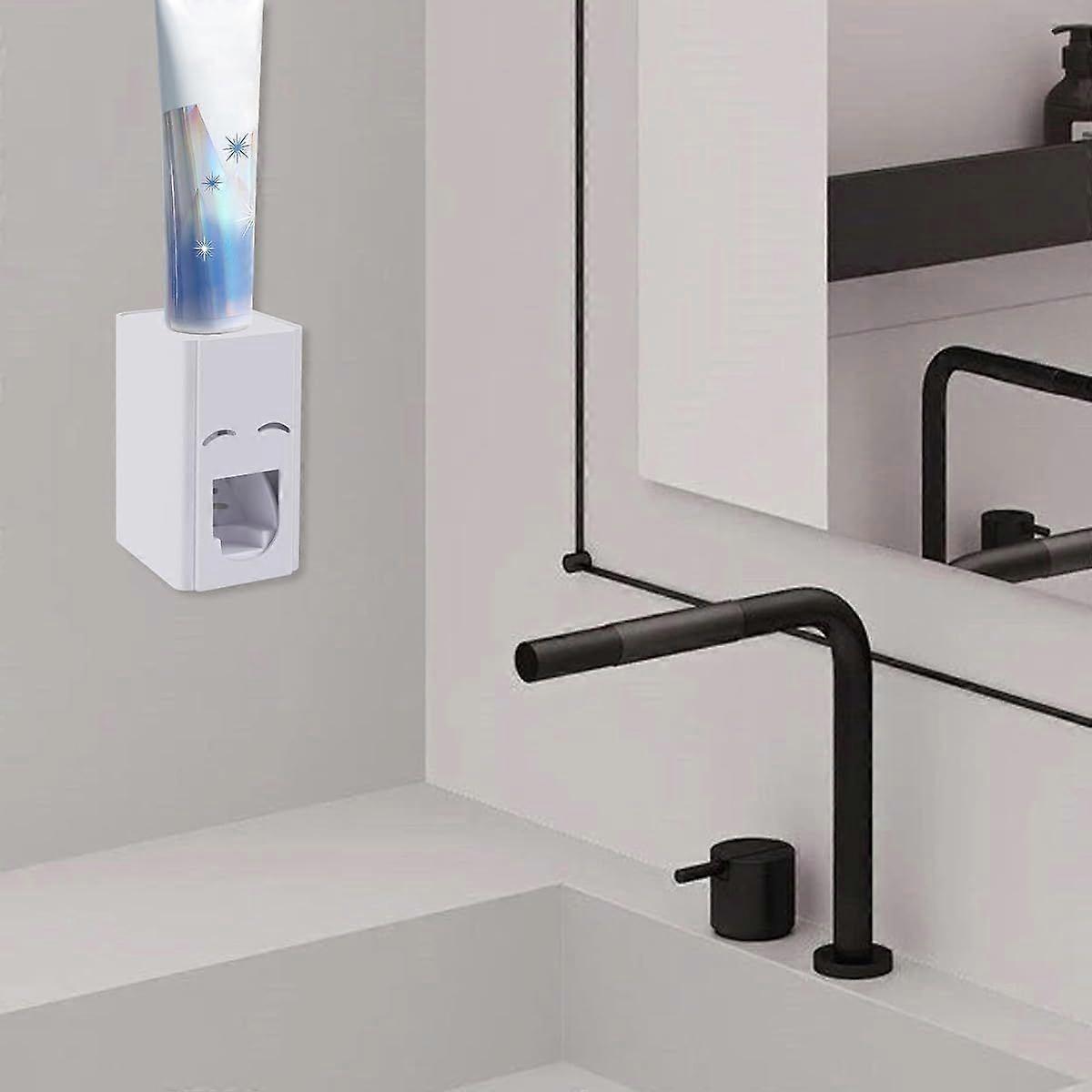 Lazy Squeeze Toothpaste Automatic Toothpaste Squeezer Wall Mounted Toothpaste Dispenser Convenient for Kids Adults
