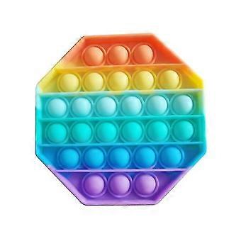 Pop It Fidget Leksak Sensorisk Bland i oss Pack Popper Nyckelring Set Popet Spel Stress