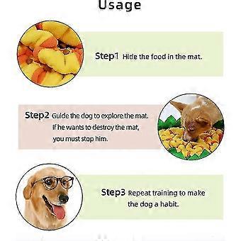Honden graafmat, hondenmat, wasbare hondengraafmat, gebruikt voor het trainen van hondenvoer zoekvaardigheden (50 * 50 cm), grijs