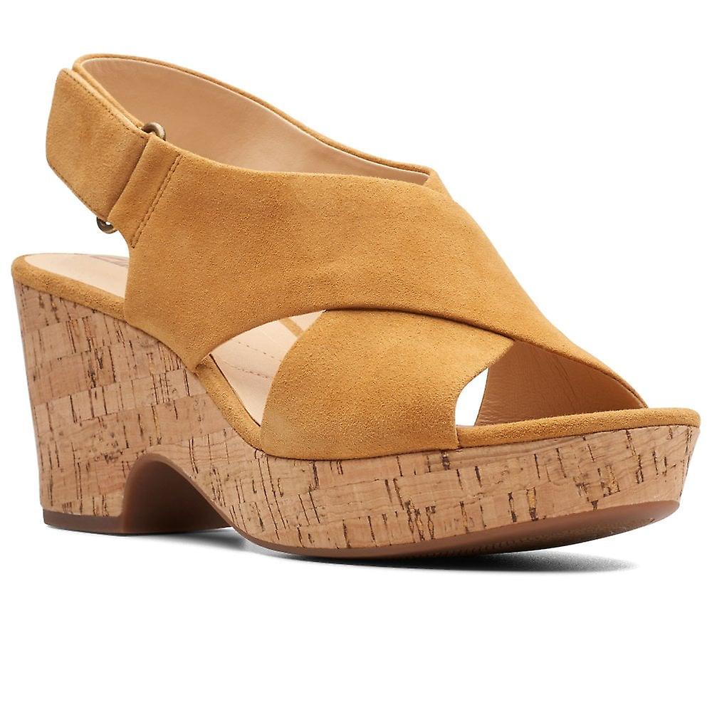Clarks Maritsa Lara Wide Fitting Wedge Sandals