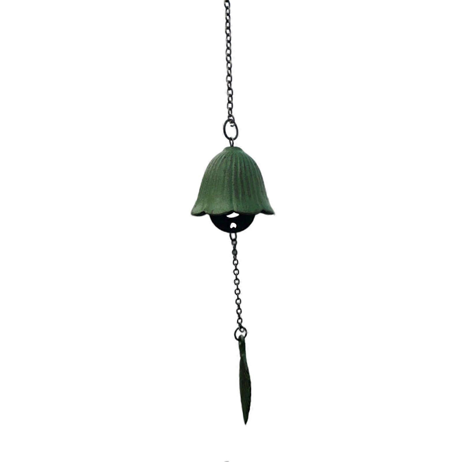 Wind Bell Rustproof Retro Iron Single Leaf Designed Japanese Windchime for Garden
