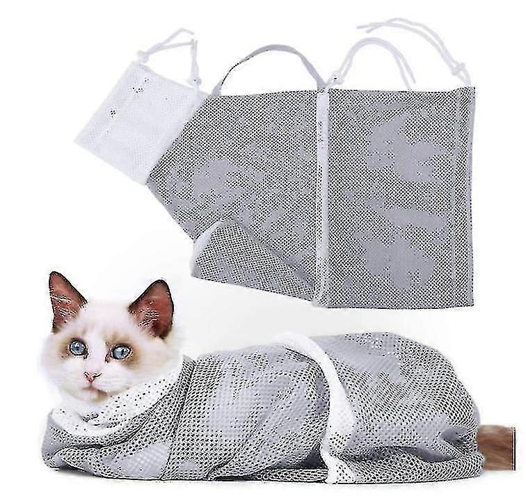 Cat Bathing Bag, Multifunctional Adjustable Cat Grooming Bag_f