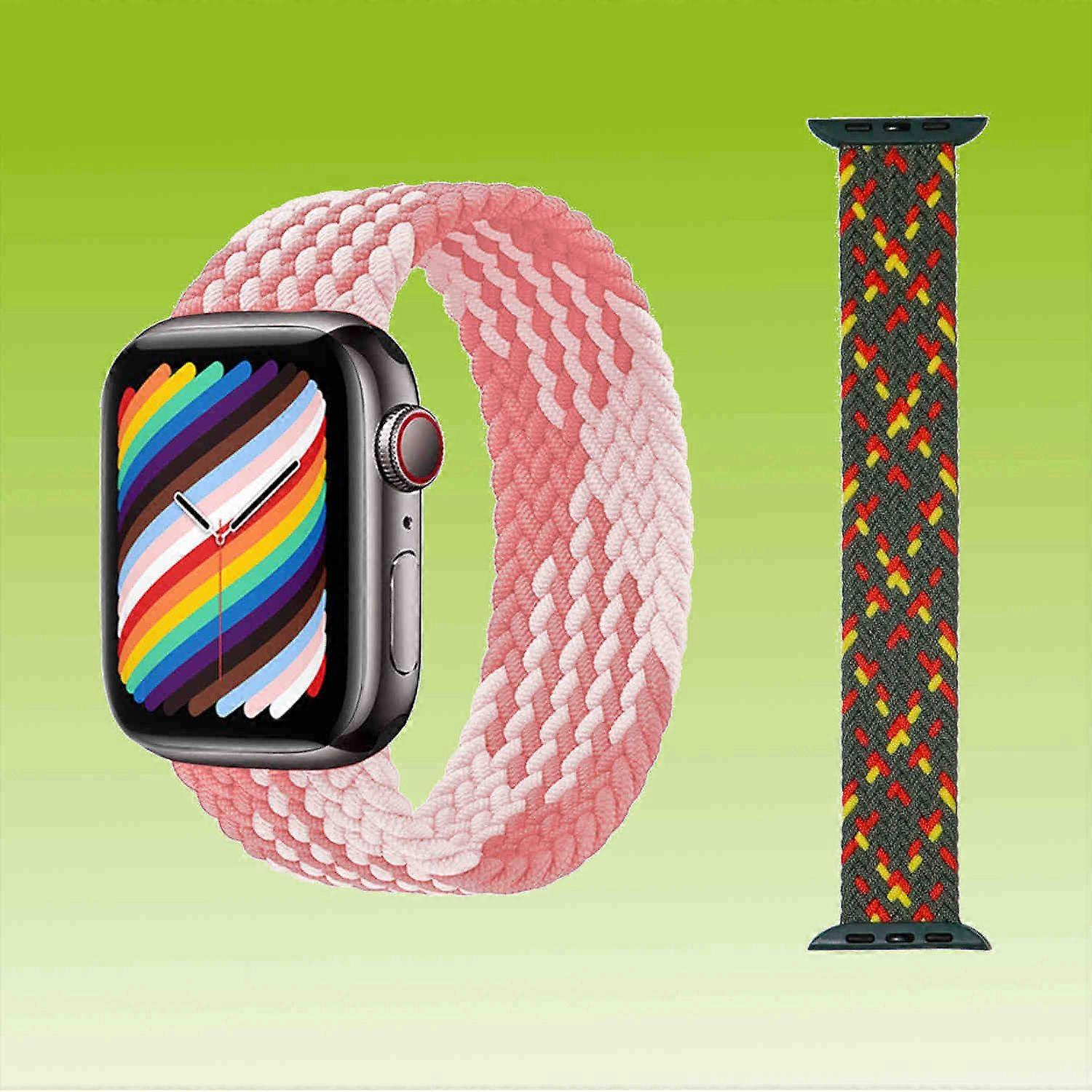 Replacement Nylon Watch Band for Apple Watch Series 10 46mm / 1 + 2 Ultra 49mm 9 / 8 / 7 45 / 6 SE 5 4 44 / 3 2 1 42mm