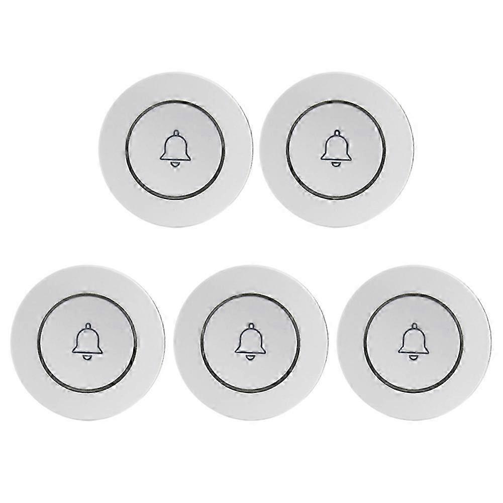 5PCS 433mhz Remote Control Doorbell Button SOS Panic Button Emergency Call Wireless Alarm compatible with Elderly