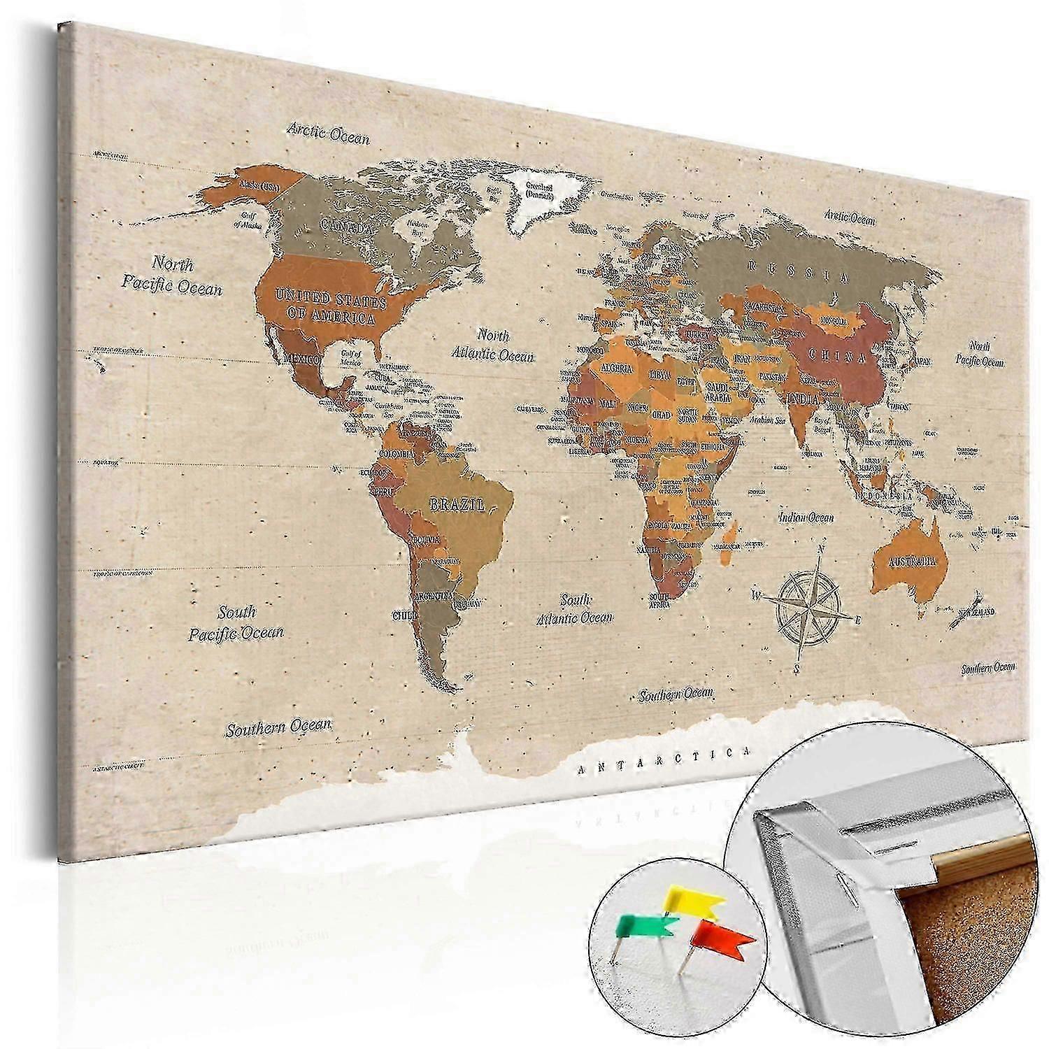 2025 Decorative Pinboard - Beige Chic
