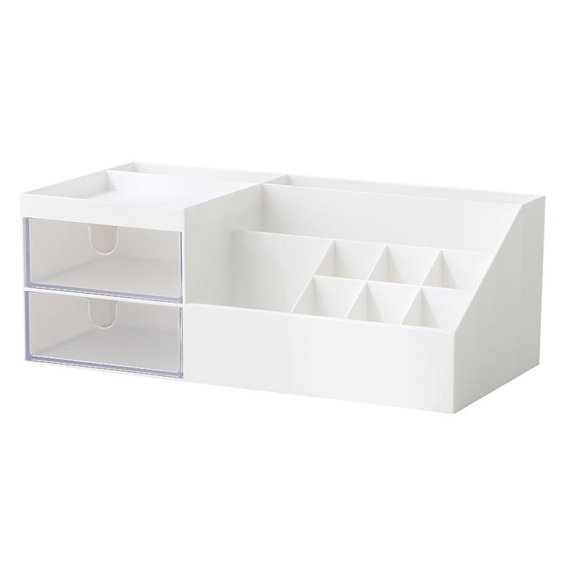 Cosmetic Storage Box Desktop Compartment With Drawer Plastic Storage Box