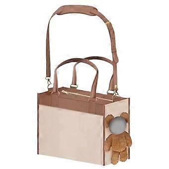 Bear Dog Carrier Bag with Wide Shoulder Strap Breathable & Comfortable for Small Medium Cats
