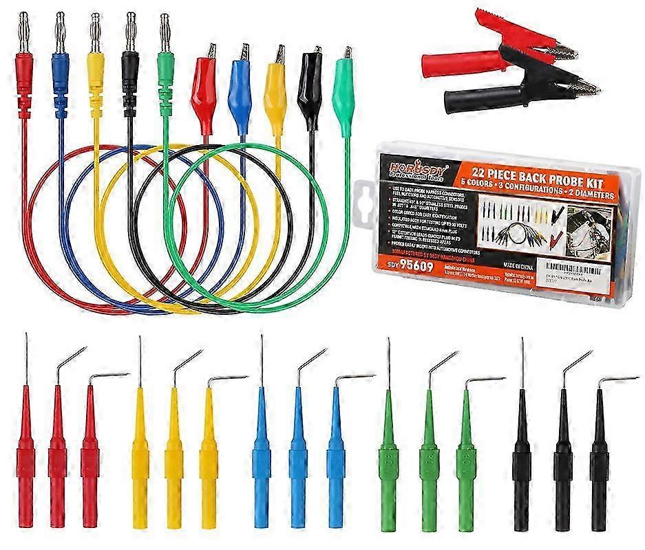 22PCS Back Probe Kit, Back Probe Pin Kit