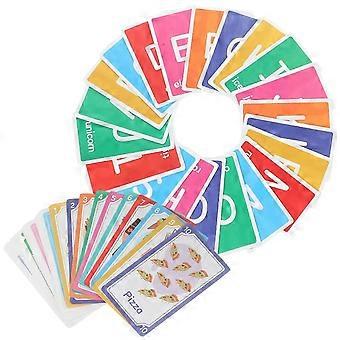 Vroegtijdige educatieve flitskaarten voor peuters, 1 set met gekleurd papier.