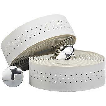 2 Rolls Road Bike Handle Tape White Handlebar Tape Bicycle Handle Bar Tapes PU Leather Bike Handle Wrap with 2 PCS End Plugs