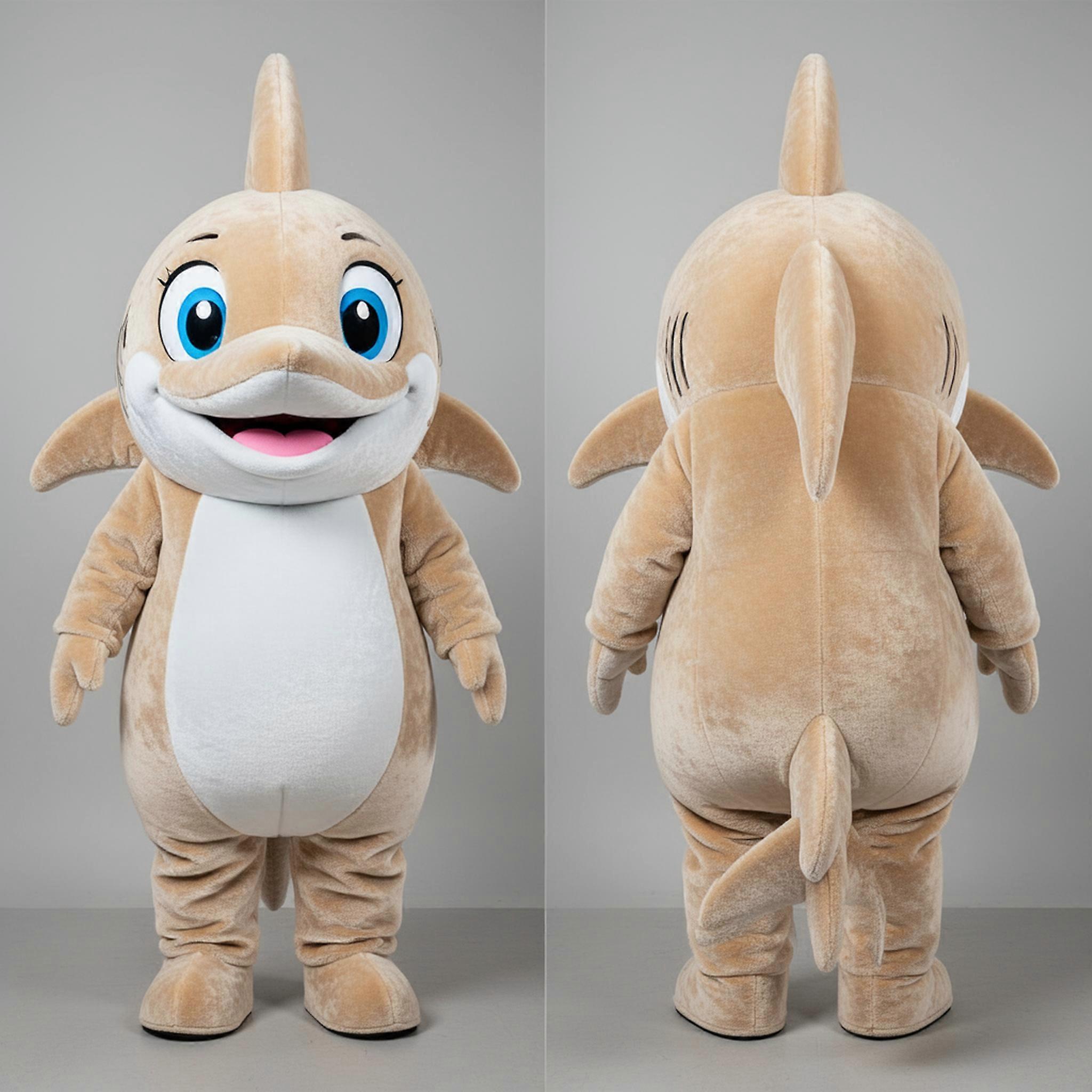 MASTICOT Beige Rounded Swordfish Mascot