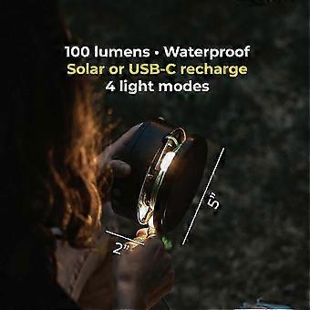 MPOWERD Luci Solar lichtslingers 18ft - 100 lumen USB-oplader, witte buitenverlichting, op zonne-energie of via USB