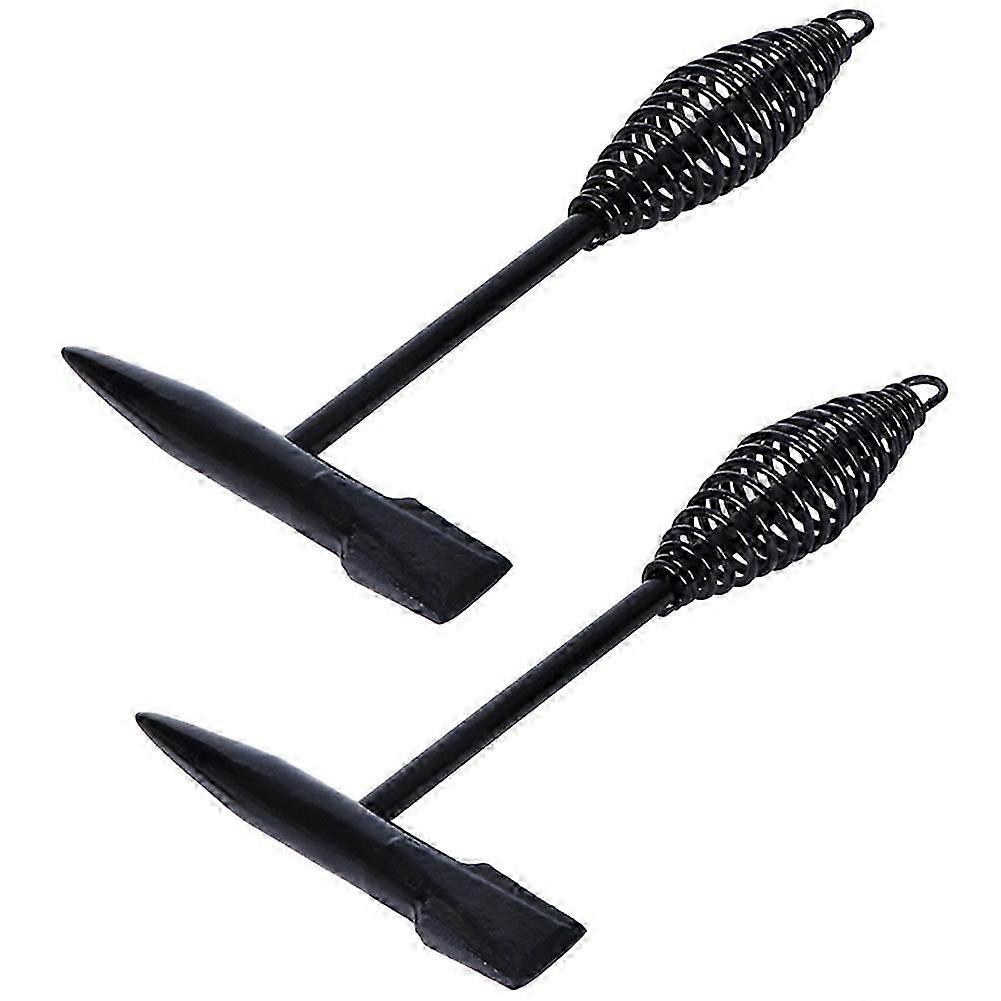 2 PCS Spring Handle Welding Chipping Hammer compatible with Efficient Rust Removal and Slag Tapping