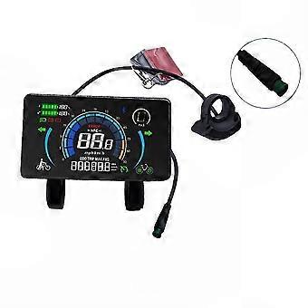 M808X Electric Bike LCD Display Meter with UART Protocol, NFC Compatibility, and Clear LCD Screen