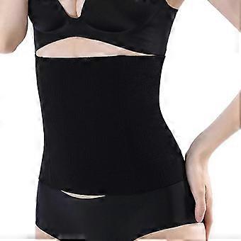 Women's Antislip Nylon Waist Trainer Slimming Belt Breathable Daily Use Body Shaper Belly Band compatible with Body Enhancement Black XXXL