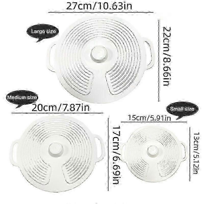 Heat-Resistant Silicone Lids Set