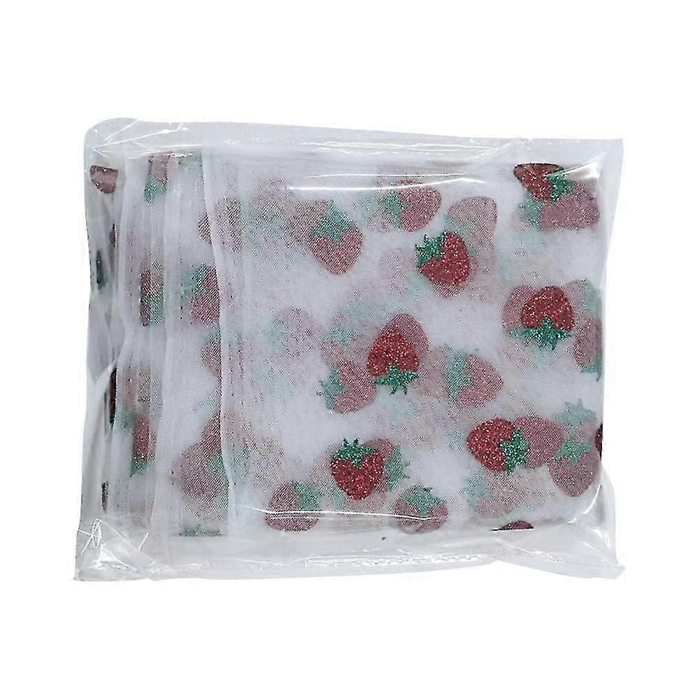 Cute Strawberry Mesh Table Flag