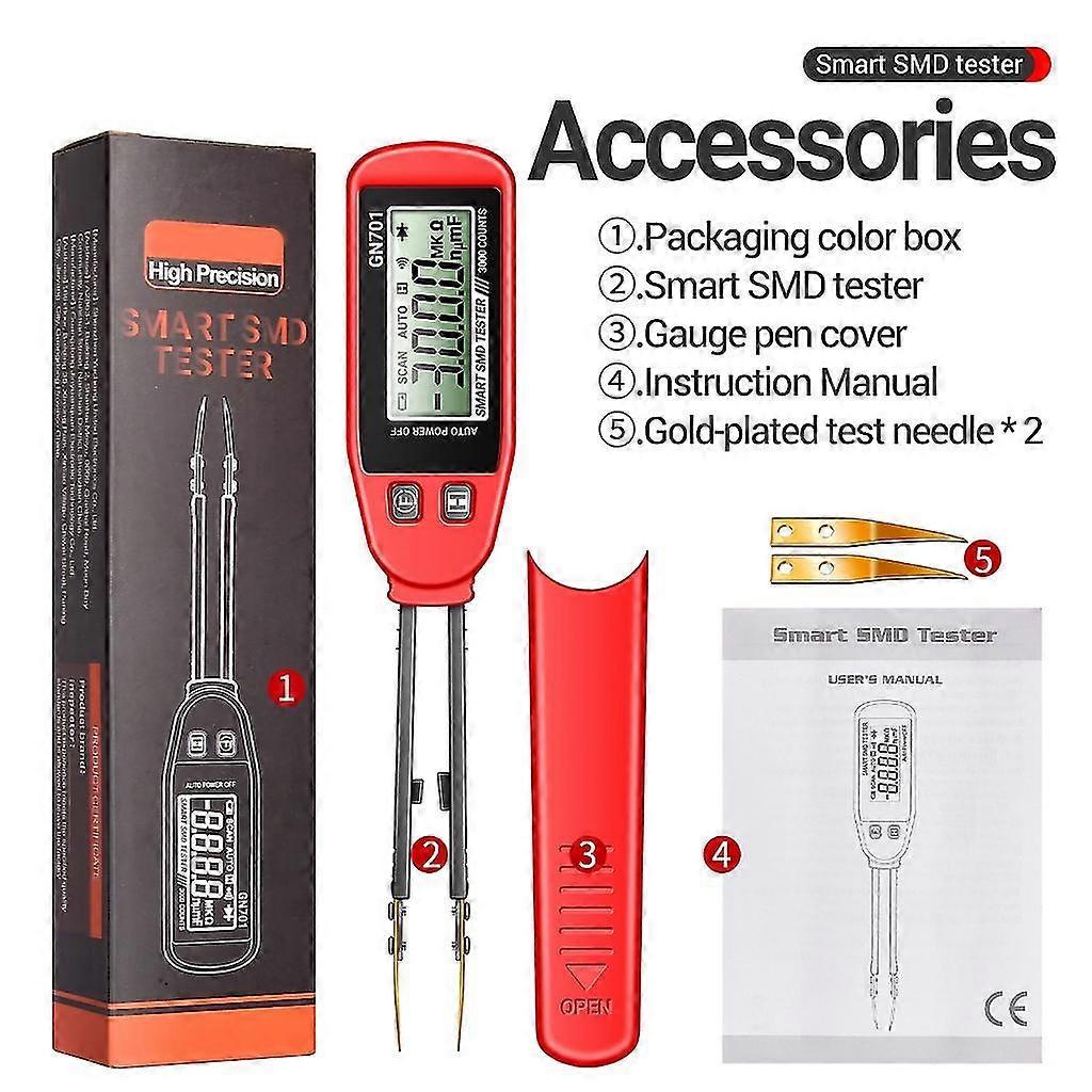 Transistors Tester Digital Multimeter SMDTester Diode Resistance Capacitance