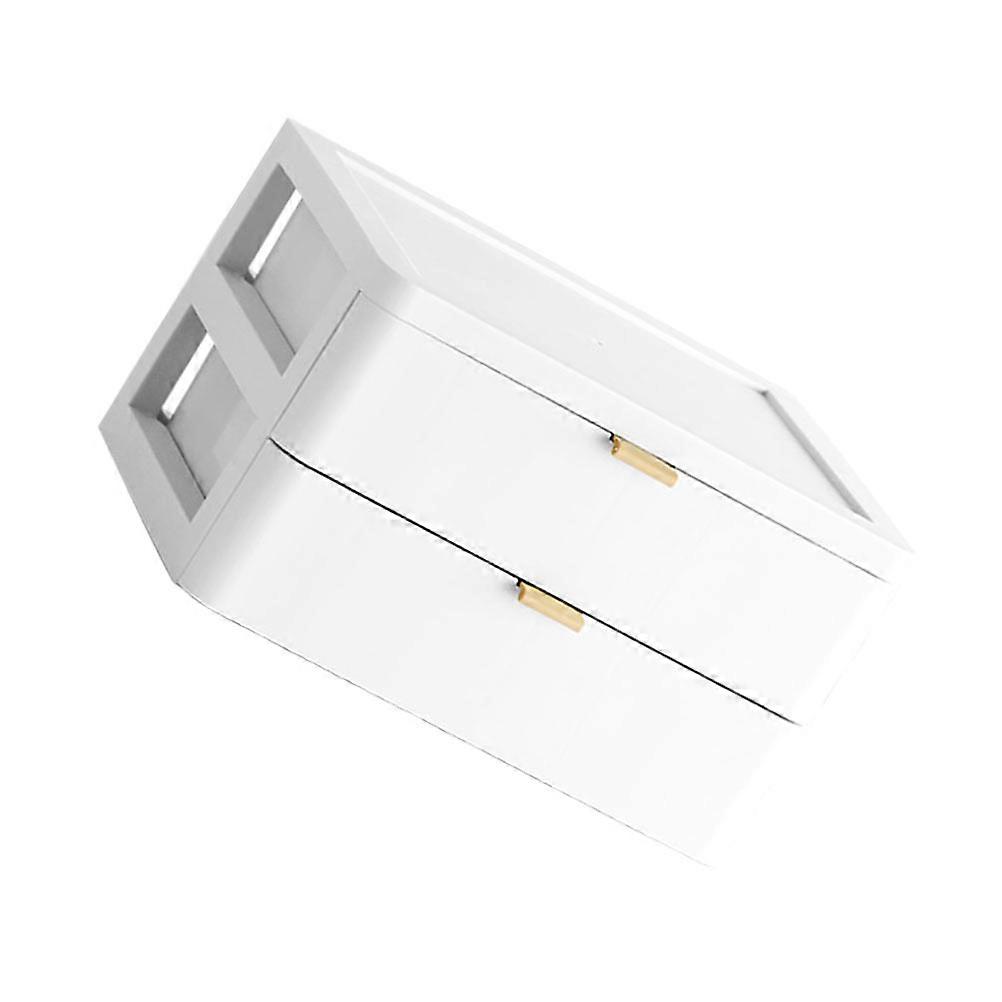 White Drawer Type Organizing Storage Box for Storage Use 1Pcs