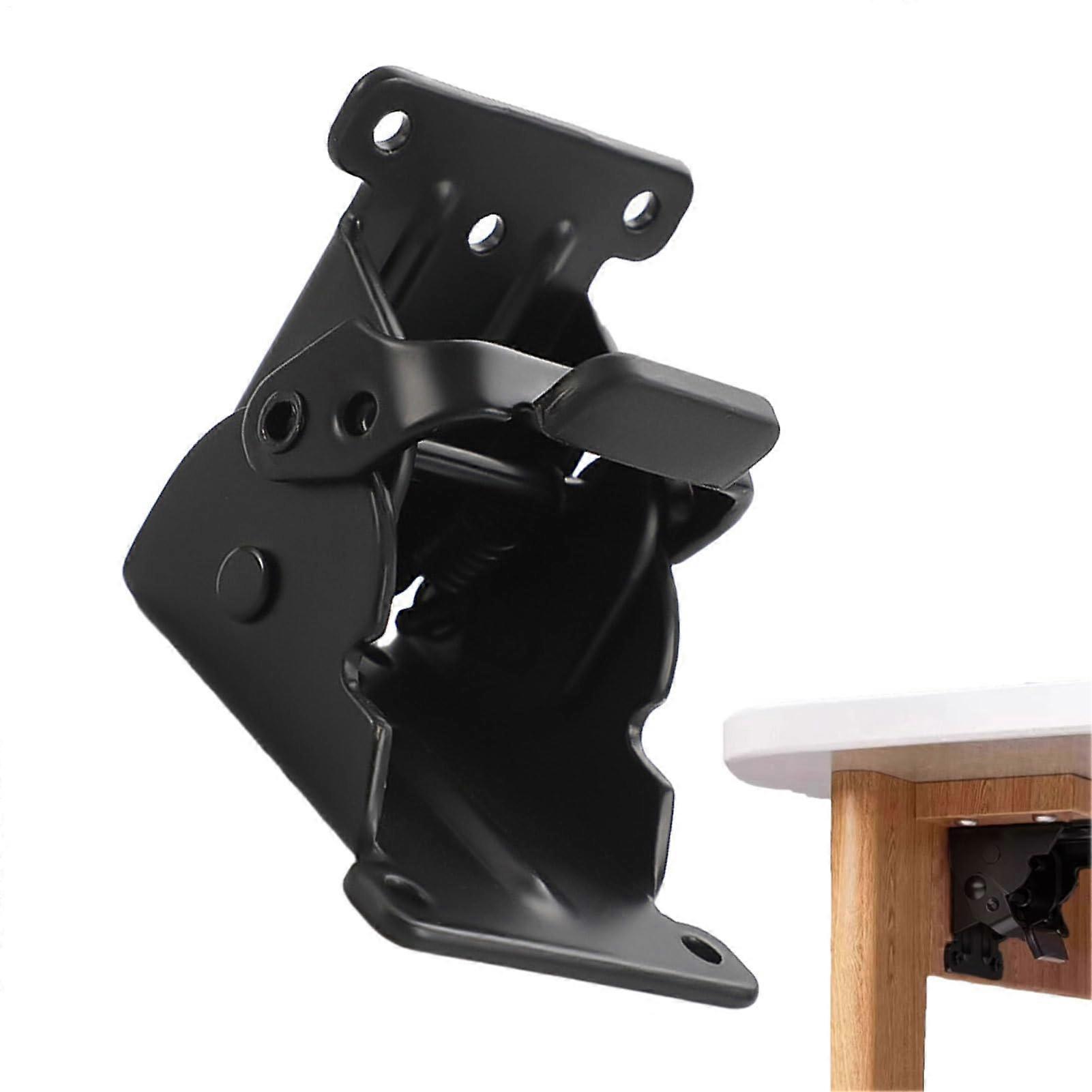 Heavy Duty Folding Bracket with SelfLocking Wall Mount Hinges, Adjustable Fold Down Table Support for Workbench or Home Use
