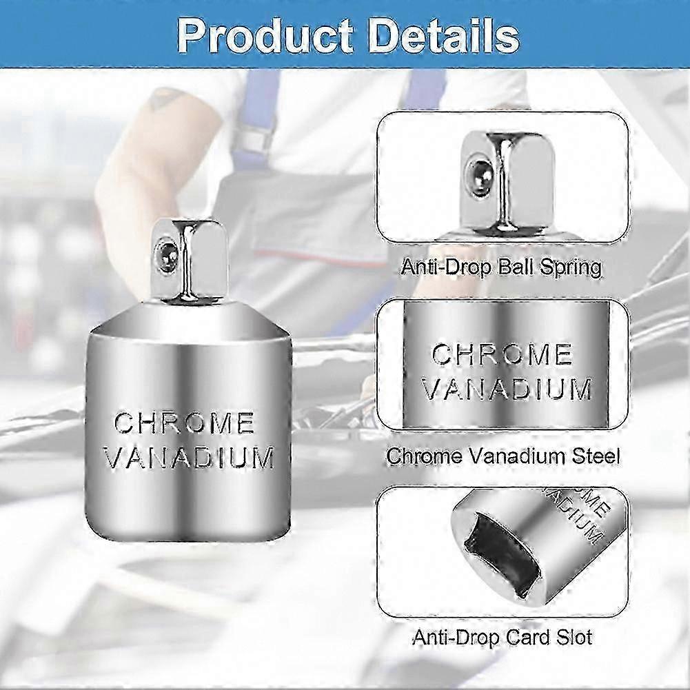6-Pc Corrosion-Resistant Socket Adapters