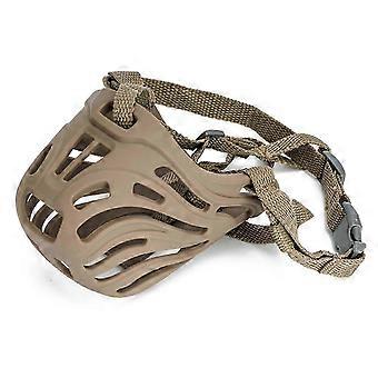 A Silicone Dog Muzzle with Adjustable Strap Wear-resistant Portable Prevent Bite Pet Muzzle