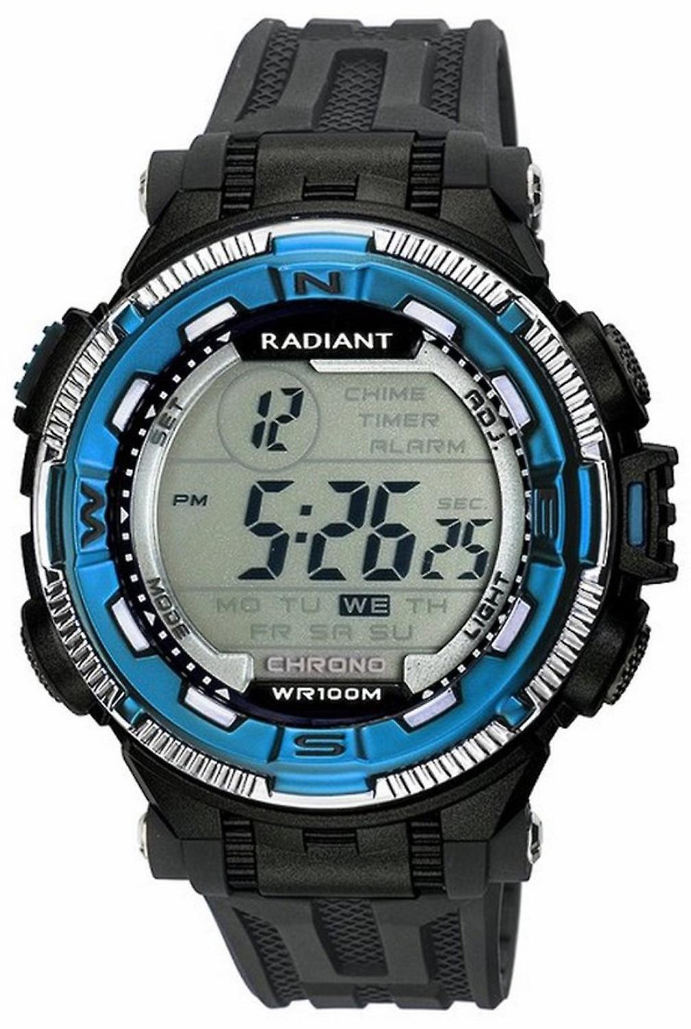 Radiant new satellite Digital Quartz Man Watch with RA237601 Silicone Bracelet