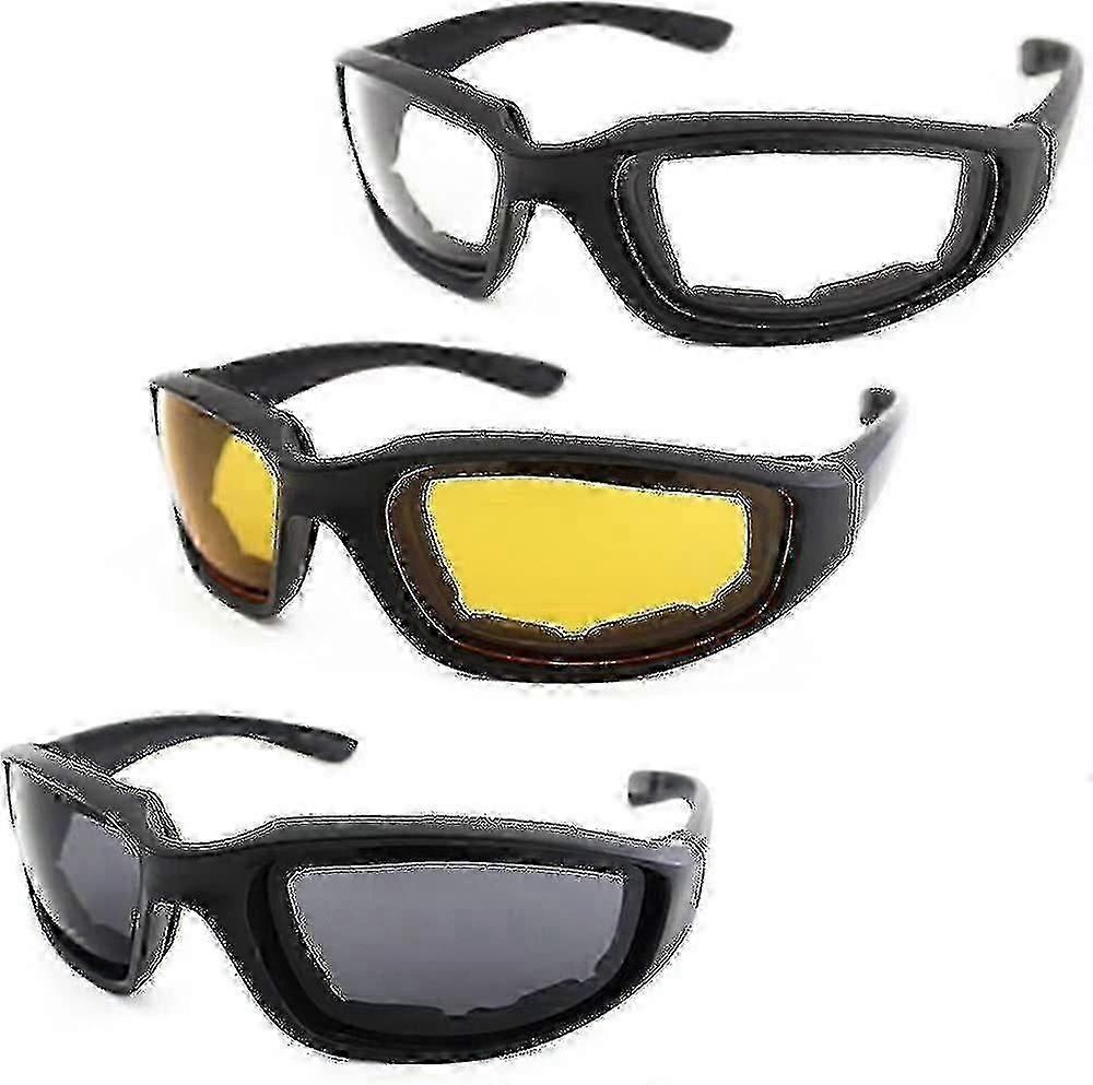 Silicone-Padded Polarized Motorcycle Goggles
