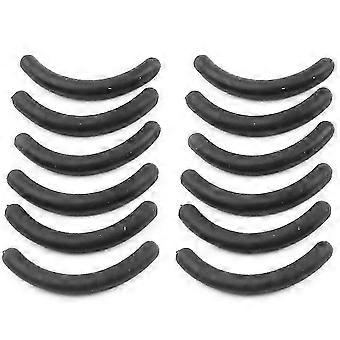 12 Pcs Black Rubber Makeup Tool Eyelash Curler Replacement Pads compatible with Lady oing