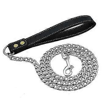 Gold Dog Leash Stainless Steel Pet Weld Chain Strong Metal Dog Lead Chain for Small Medium Large B DP-WHBYV