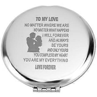 Chemical Cosmetic Mirror Foldable for 1Pcs Silver Portable Lover Gift
