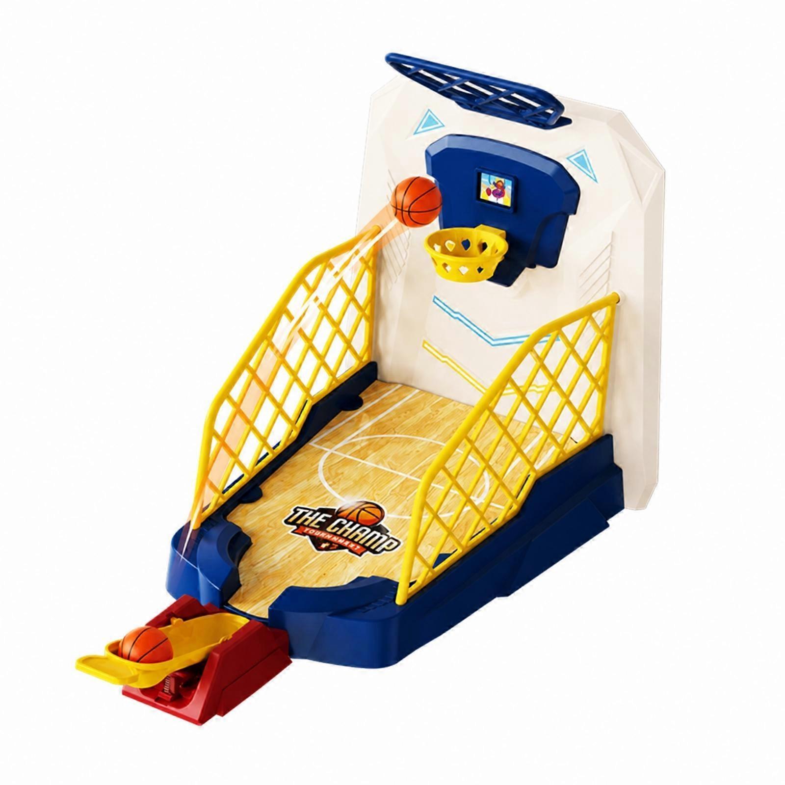 Tabletop Basketball Sinking Machine | guarding Side Guard Rails, Compact Molded