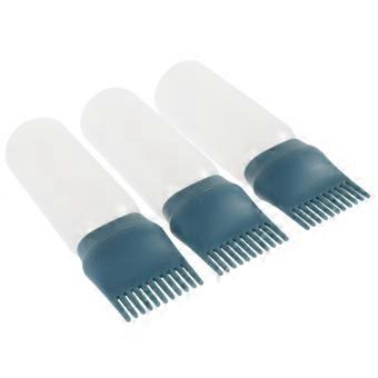 3Pcs Hair Dye Applicator Bottle Set with Comb Tip for Precise Root Application and Oil
