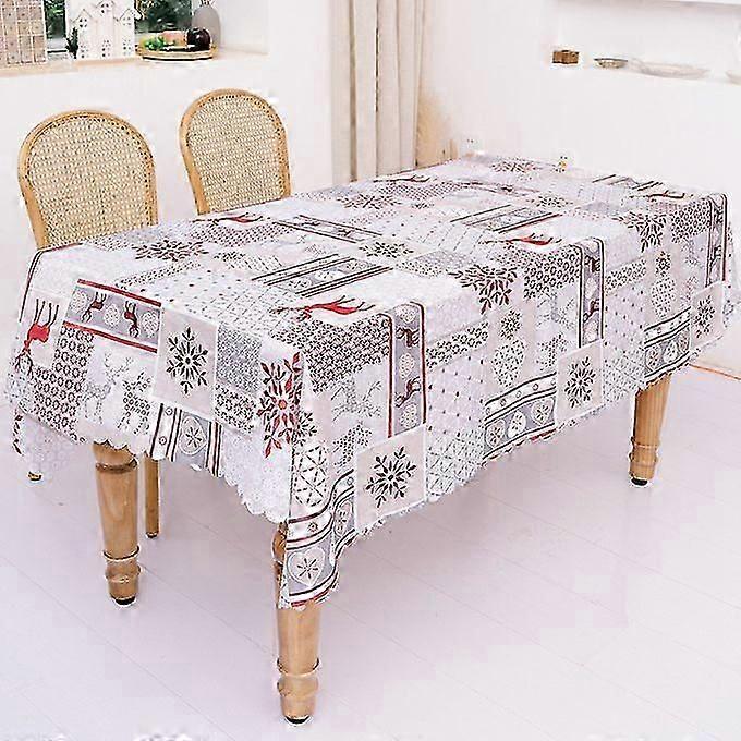 180x144cm Christmas Table Cover Polyester