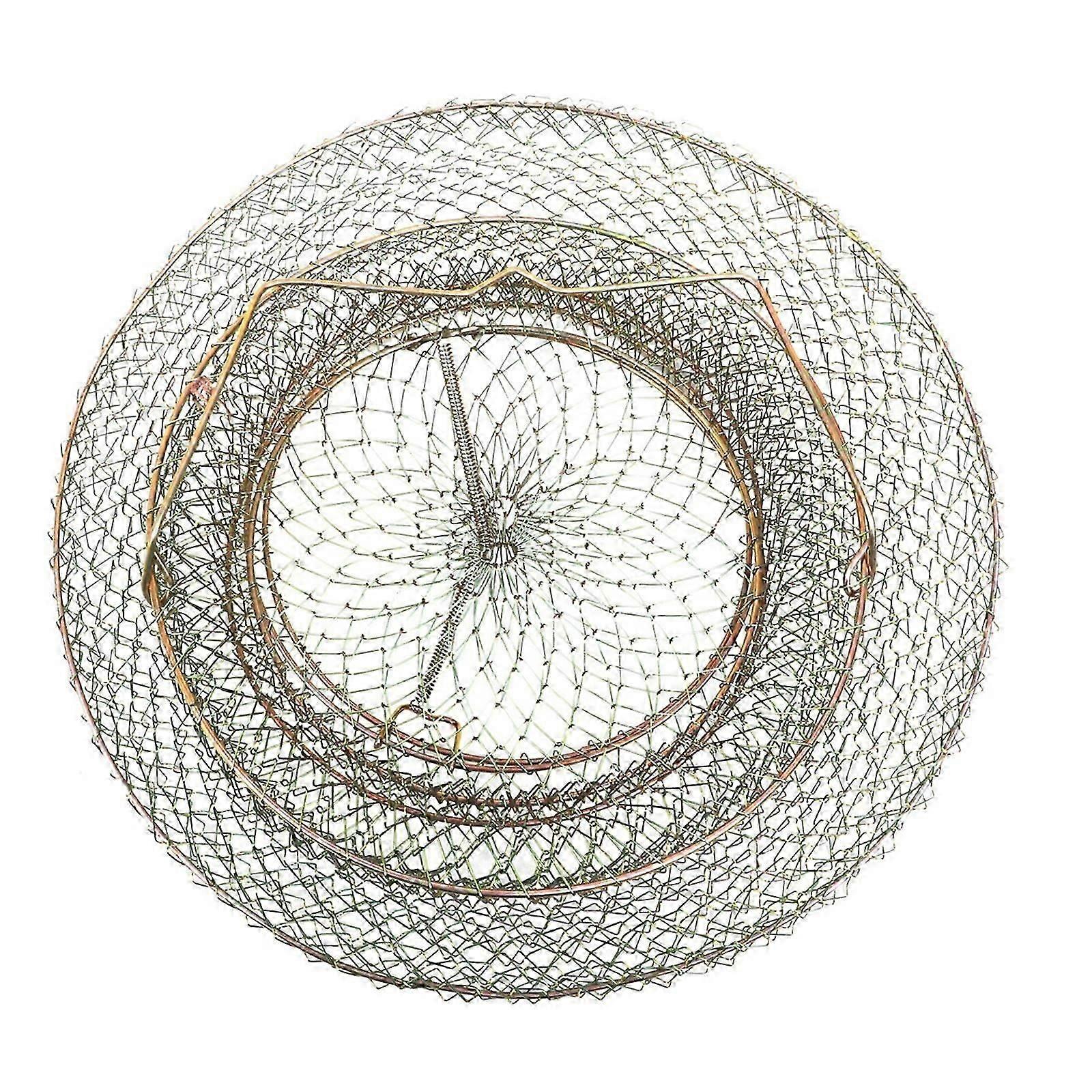 Sturdy Foldable Fish Basket Iron Mesh