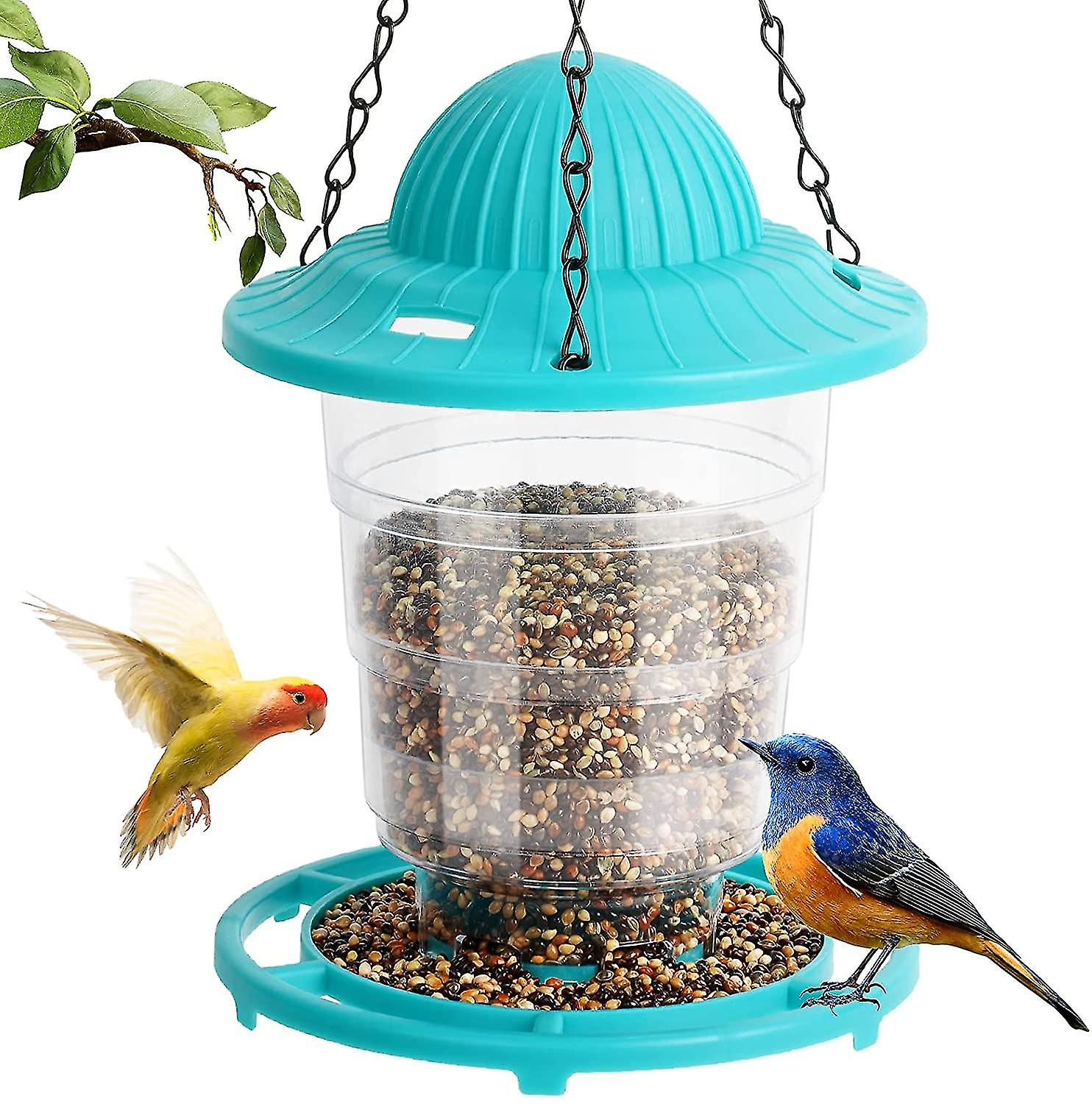 Bird Feeder, Hanging Wild Bird Feeder For Outside, 520ml Squirrel Proof Bird Feeders SX