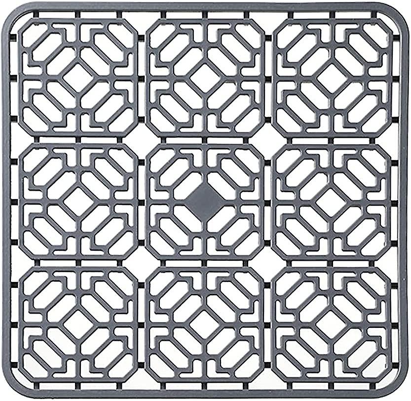 Multifunction Silicone Deep Dish Trivet for Kitchen, Table (Gray)