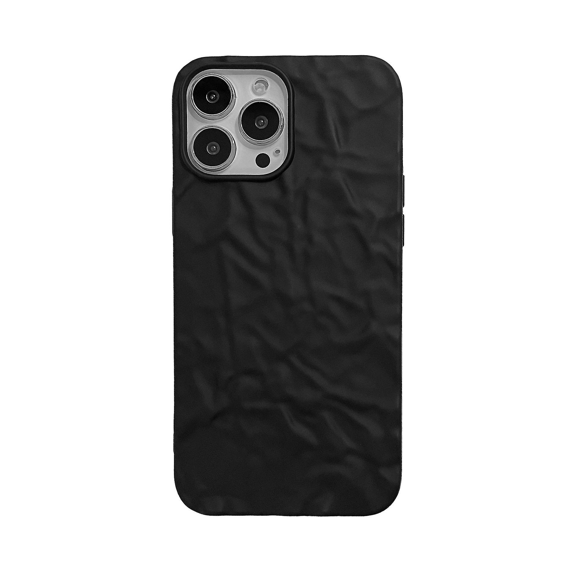 Phone Cases Compatible With Iphone 11 12 13 Wrinkled Look Slim Tpu Soft Case Cover(solid Color )