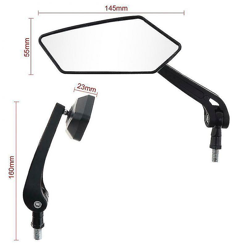 2pcs View Cycle Back Side E-bike Bike S Stylish Modified Plated