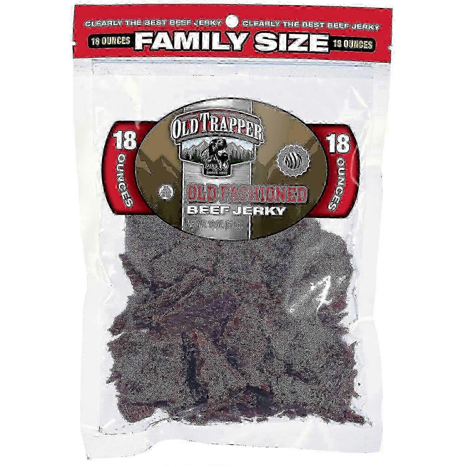 Old Trapper vanhanaikainen naudanliha jerky, 18 unssia