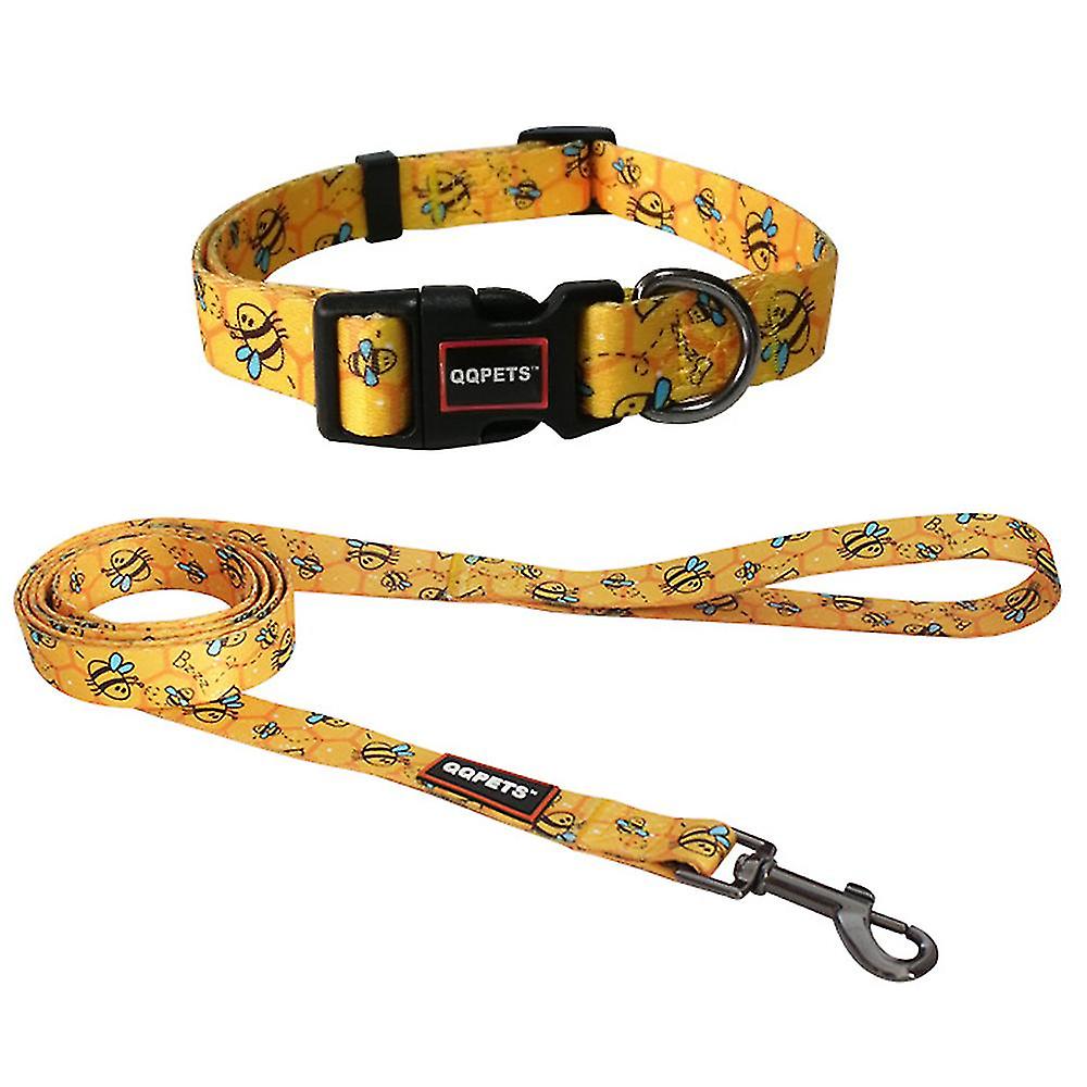 Dog Collar And Leash Is Suitable For Small Medium