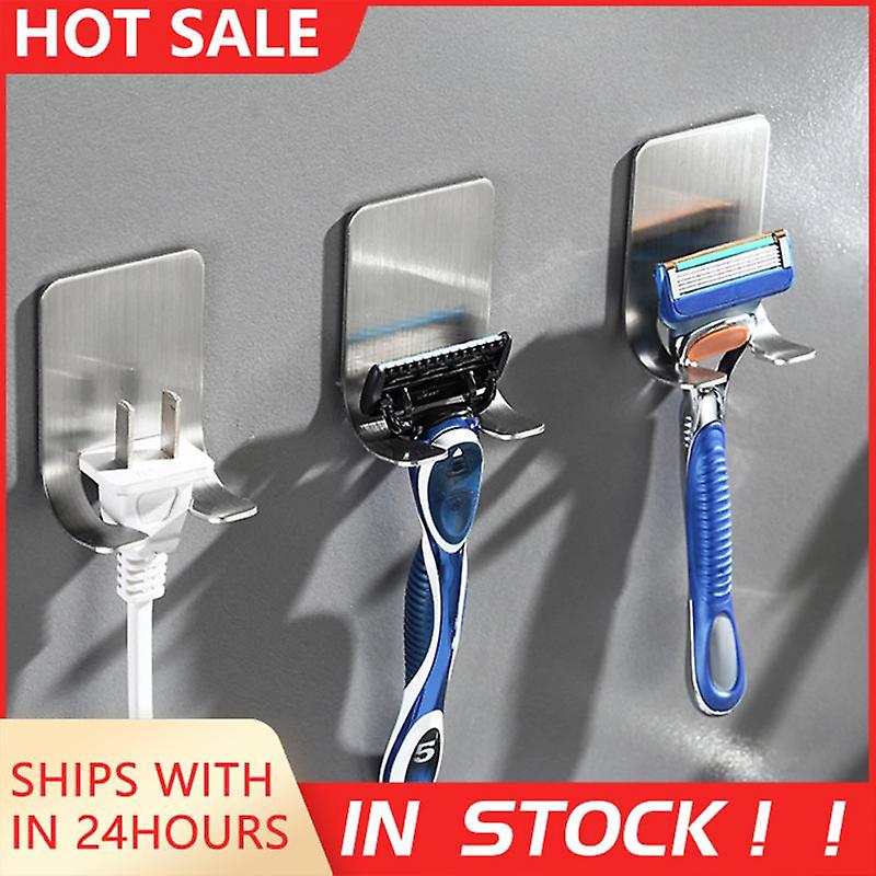 Wall Razor Holder Storage Hook Bathroom Shaving Razor Rack Men Shaver
