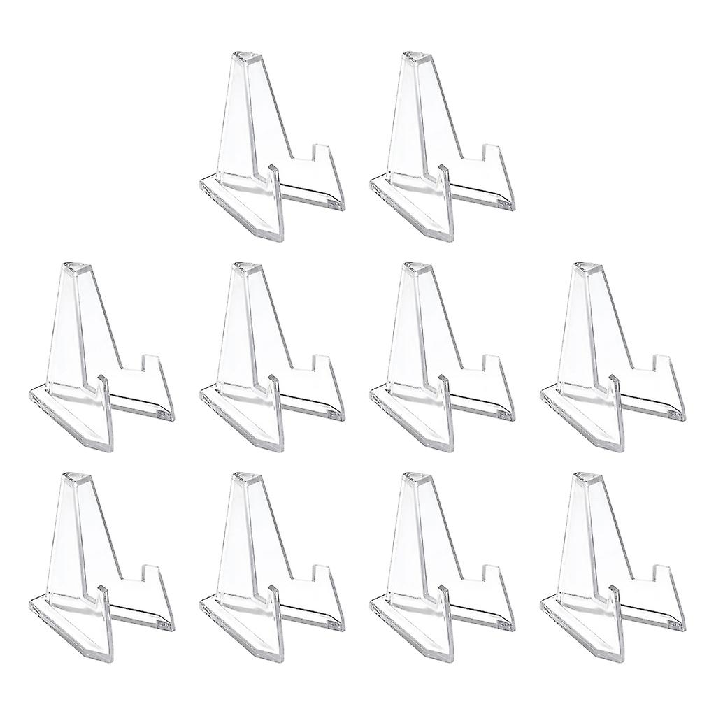 10pcs Acrylic Easel Stand Display Holder Challenge Coin Capsule Holder Support