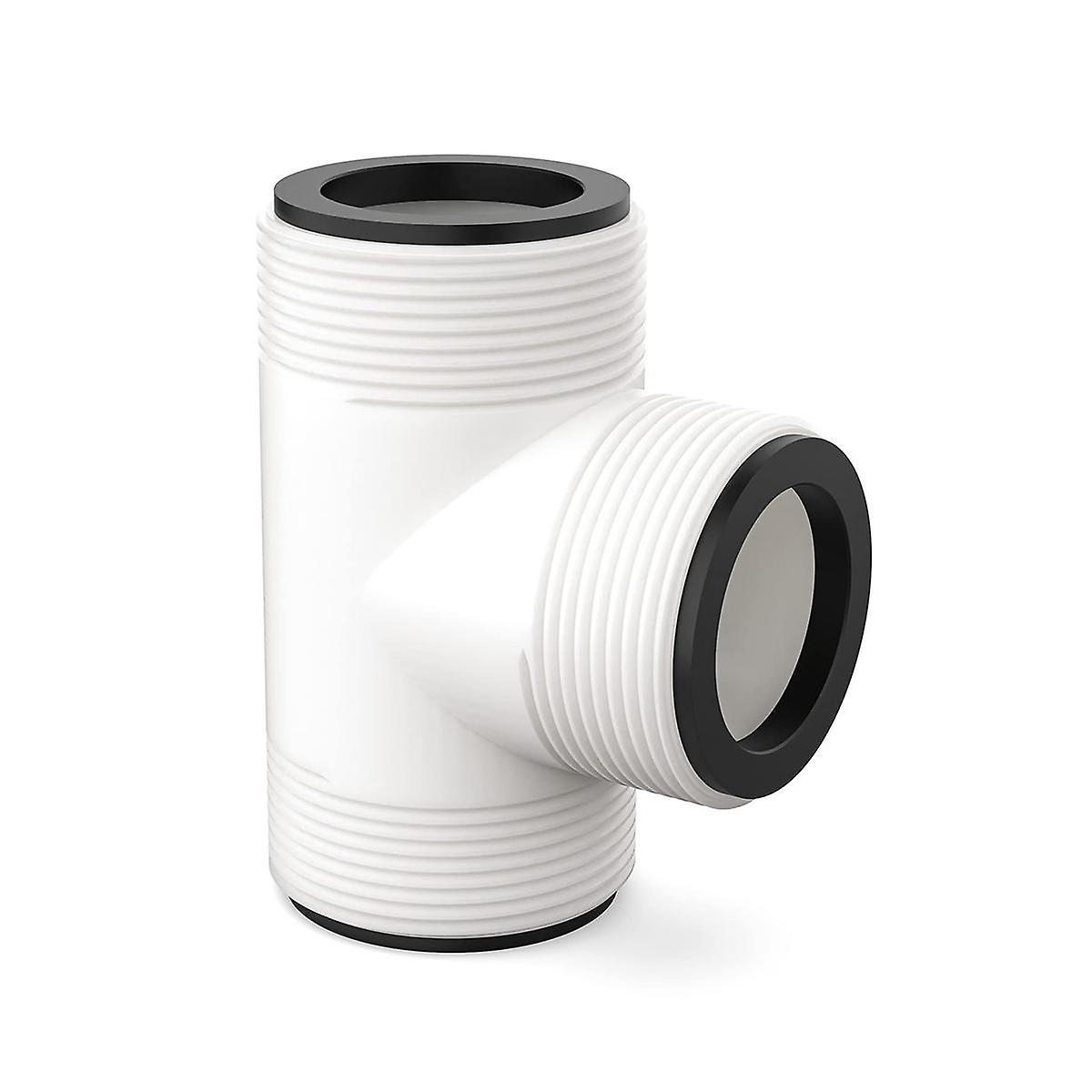 Hose Adapter Replacement for & Pool Split Hose Tee T-Joint Union with 3 L Rings Connector, Connects