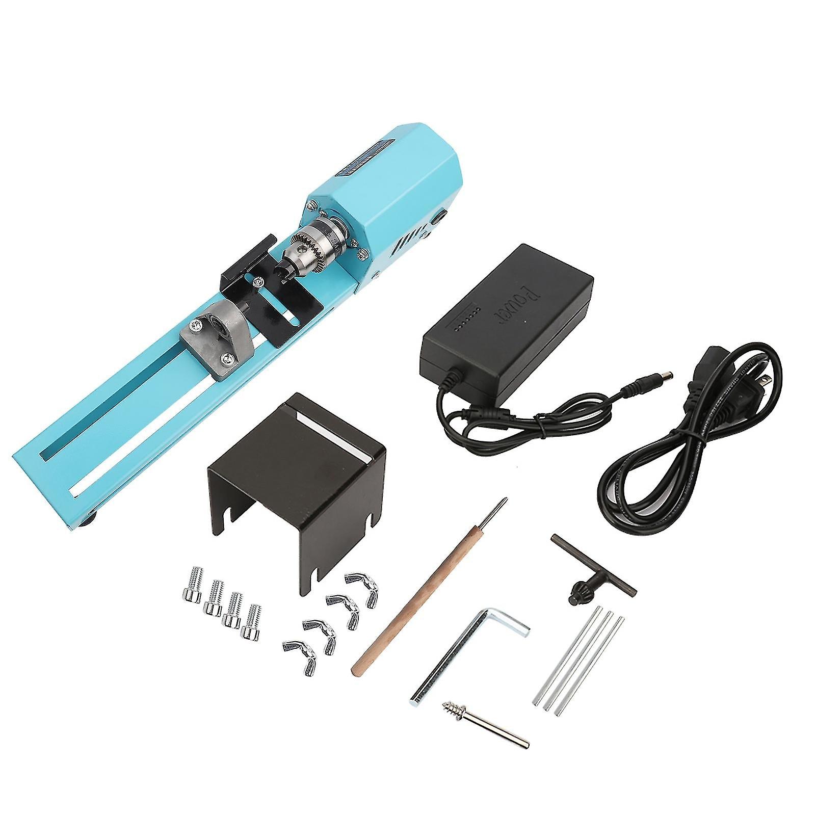 Miniature Electric Punching Grinding Machine Diy Wood Lathe Machine Cn Plug 220v