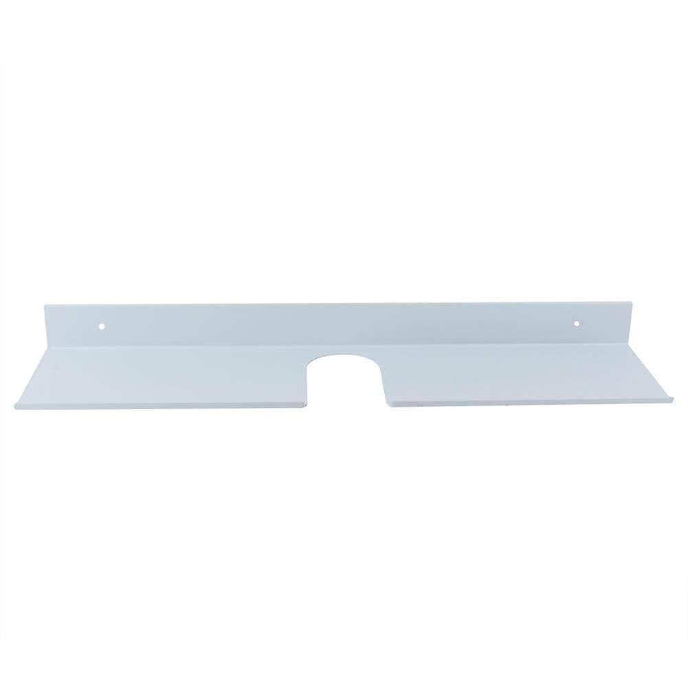 White Wall-Mounted Space-Saving Bathroom Shelf for Faucet Storage