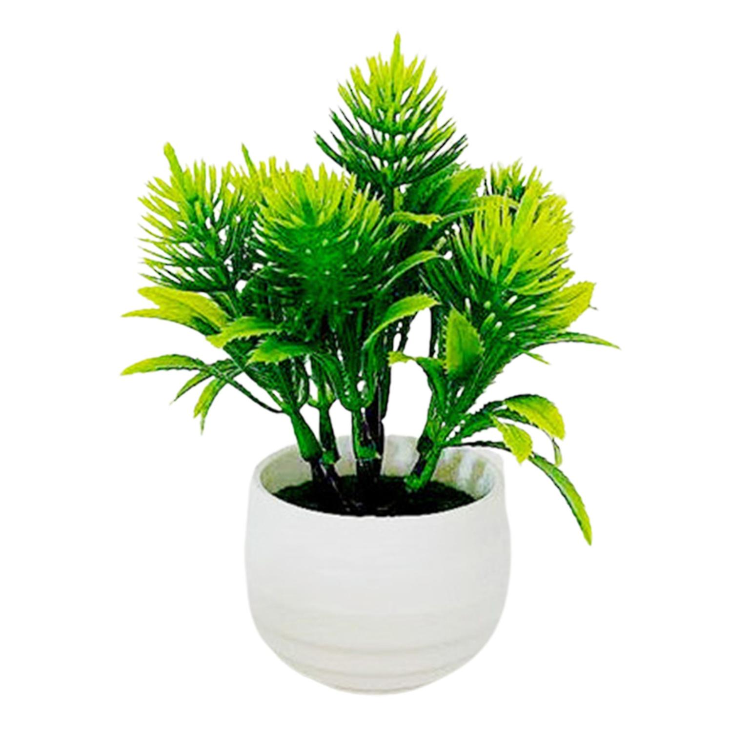 Renikh 1 Set Simulation Bonsai Realistic Non-fading Plastic Artificial Large Pine Plants for Decorat