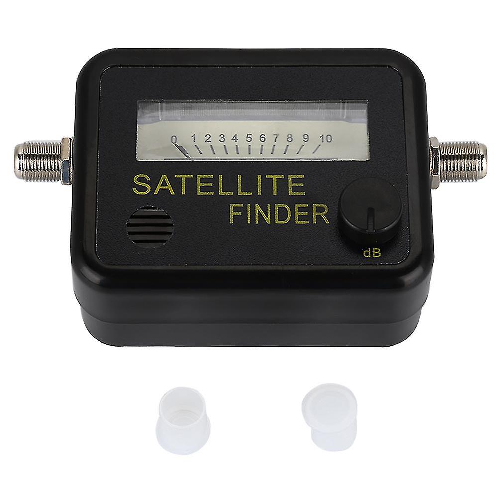 9501 Satellite Finder 13-18V DC Digital Signal Meter with Black Background and Yellow Display for Accurate Satellite Alignment